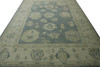 Oushak White wash Chobie Wool Hand knotted Rug 9.0x12.0 - w5067