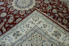 Traditional Fine Nain Wool/silk Hand knotted Rug 9x12 - w20242