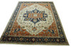 Tribal Heriz Wool Hand knotted Rug 9x12 - w20114