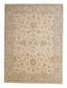Oushak Whitewash Chobie Wool Hand knotted Rug 9x12 - b-135
