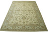 Oushak Whitewash Chobie Wool Hand knotted Rug 9x12 - b-135