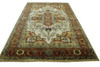 Oushak Antique Sherapi Wool Hand Knotted Rug 6X9 - w20106