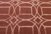 Modern Circle Design Wool/silk Hand Knotted Rug 5.0X8.0 - w3060