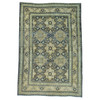 Persian Wool Hand Knotted Rug Blue Beige 9.5X14.0 -O025861