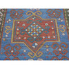 Antique Wool Hand Knotted Rug Blue Red 4.8X7.2 -O028231