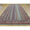 Antique Wool Hand Knotted Rug Multicolored Multicolored 6.5X15.6 -O034421