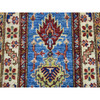 Kazak Wool Hand Knotted Rug Blue Ivory 2.0X3.6 -O050915