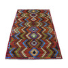 Tribal & Geometric Wool Hand Knotted Rug Multicolored No Border 3.9X6.0 -O053143