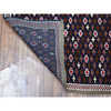 Tribal & Geometric Wool Hand Knotted Rug Blue No Border 3.4X4.6 -O053300