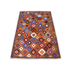 Tribal & Geometric Wool Hand Knotted Rug Multicolored No Border 3.5X4.10 -O053301