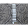 Overdyed & Vintage Worn Wool Hand Knotted Rug Grey Feather Gray 5.6X8.2 -O054044
