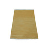 Flat Weave Wool Hand Woven Rug Yellow Golden Nugget 2.8X3.8 -O054258