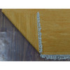 Flat Weave Wool Hand Woven Rug Yellow Golden Nugget 2.8X3.8 -O054258