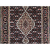 Fine Oriental Wool Hand Knotted Rug Black Black 2.6X10.1 -O058309