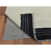 Flat Weave Wool Hand Woven Rug Black No Border 12.0X15.1 -O060302