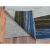 Flat Weave Wool Hand Woven Rug Blue No Border 12.5X15.0 -O060105