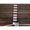 Flat Weave Wool Hand Woven Rug Brown No Border 6.4X9.0 -O060041