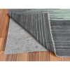 Flat Weave Wool Hand Woven Rug Green Dark Gray 10.0X14.1 -O060021