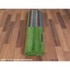 Flat Weave Wool Hand Woven Rug Green No Border 6.3X9.2 -O060096