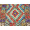 Flat Weave Wool Hand Woven Rug Multicolored No Border  3.0X4.0 -O057572