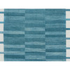 Flat Weave Wool Hand Woven Rug Teal No Border 6.4X9.0 -O060055