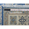 Kazak Wool Hand Knotted Rug Blue Ivory 2.6X9.7 -O054621