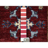 Kazak Wool Hand Knotted Rug Red Grey 2.8X8.7 -O055534