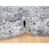 Modern and Contemporary Wool & Pure Silk Hand Knotted Rug Grey No Border 7.0X7.0 -O058408