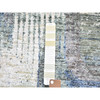 Modern and Contemporary Wool & Silk Hand Knotted Rug Blue No Border 2.6X12.3 -O059503
