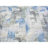 Modern and Contemporary Wool & Silk Hand Knotted Rug Blue No Border 8.0X10.2 -O059495