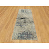 Modern and Contemporary Wool & Silk Hand Knotted Rug Grey No Border 2.6X7.9 -O058490