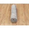 Modern and Contemporary Wool & Silk Hand Knotted Rug Grey No Border 2.8X10.0 -O058448