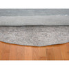 Modern and Contemporary Wool & Silk Hand Knotted Rug Grey No Border 6.0X6.0 -O059333