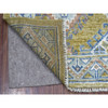 Tribal & Geometric Wool Hand Knotted Rug Yellow Blue 4.1X6.0 -O055955