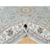 Fine Oriental Wool & Silk Hand Knotted Rug Blue Spring White 9.9X14.3 -O090872