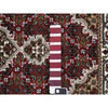 Fine Oriental Wool & Silk Hand Knotted Rug Red White 2.8X8.5 -O078004