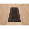 Fine Oriental Wool Hand Knotted Rug Black Black 3.0X5.2 -O064117