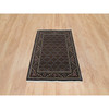 Fine Oriental Wool Hand Knotted Rug Black Eerie Black 3.1X5.1 -O065807