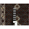 Fine Oriental Wool Hand Knotted Rug Black Ivory 2.0X7.10 -O065061