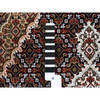 Fine Oriental Wool Hand Knotted Rug Black Ivory 5.0X5.0 -O062543