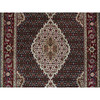 Fine Oriental Wool Hand Knotted Rug Black Red 4.1X6.0 -O065101