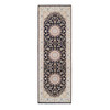 Fine Oriental Wool Hand Knotted Rug Blue Ivory 4.0X12.0 -O064000