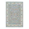 Fine Oriental Wool Hand Knotted Rug Blue Ivory 6.0X9.2 -O065321