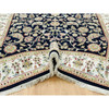 Fine Oriental Wool Hand Knotted Rug Blue Ivory 6.1X8.10 -O090612