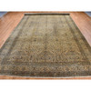 Fine Oriental Wool Hand Knotted Rug Brown Brown 10.8X20.5 -O087903