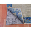 Fine Oriental Wool Hand Knotted Rug Grey Blue 9.1X12.1 -O075409