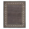 Fine Oriental Wool Hand Knotted Rug Grey Shadow White 8.1X10.0 -O065792