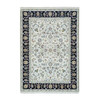 Fine Oriental Wool Hand Knotted Rug Ivory Blue 5.0X7.0 -O065972