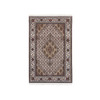 Fine Oriental Wool Hand Knotted Rug Ivory Ivory 3.8X6.0 -O062489