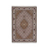 Fine Oriental Wool Hand Knotted Rug Ivory Ivory 4.0X6.0 -O062490